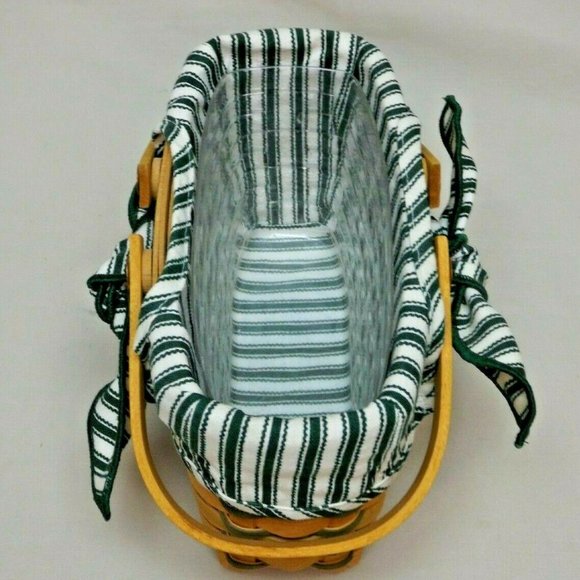 Longaberger 1998 Green Picture Perfect Sweetheart Series Basket Combo - Picture 8 of 15